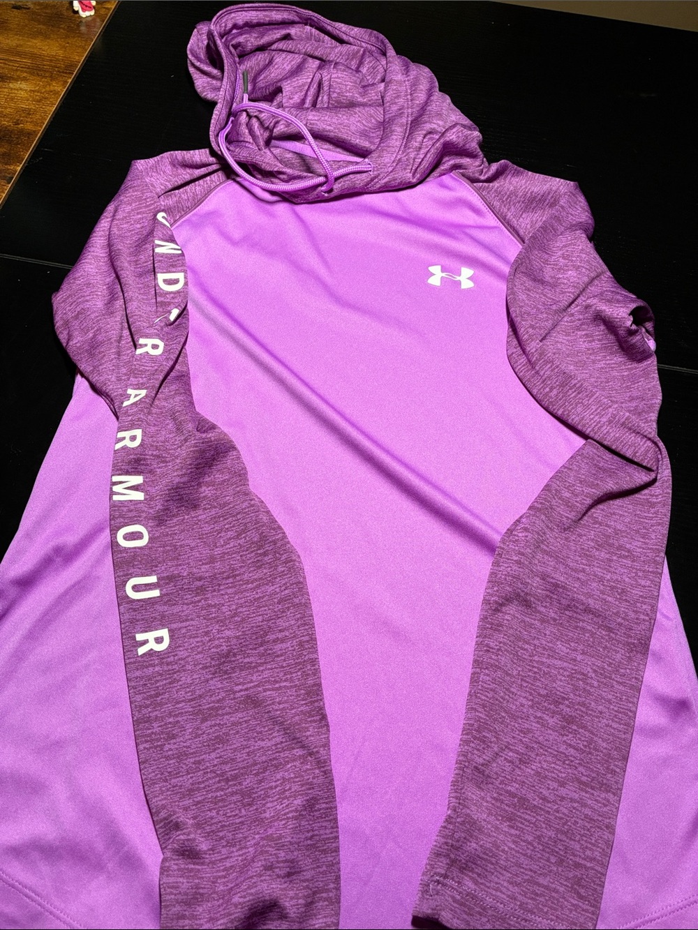Under Armour Women's Purple/Purple Heather Hooded Performance Top